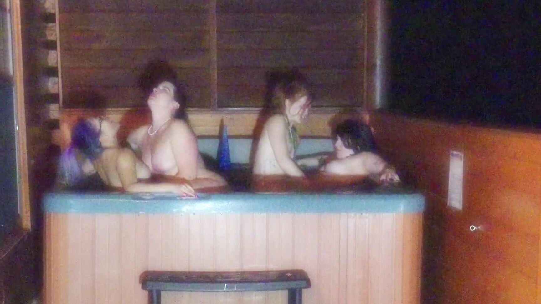 Cheerleaders, Hot Tub, Orgy, Lesbians, Asian kit kendal lesbian cheerleading camp hot tub party ManyVids