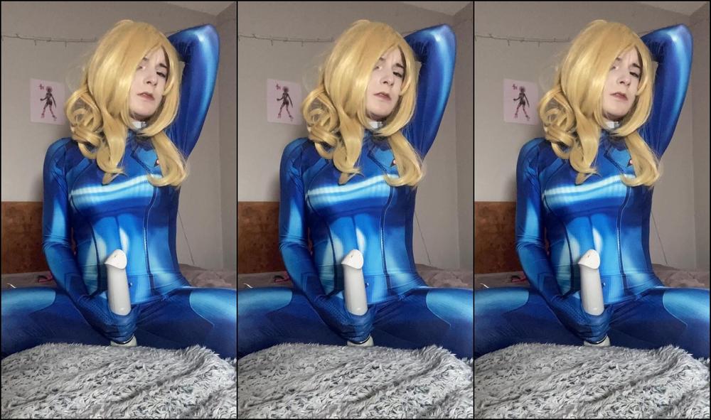 Bidaily Zero Suit Samus Gets Horny And Has An Orgasm Through Her Suit