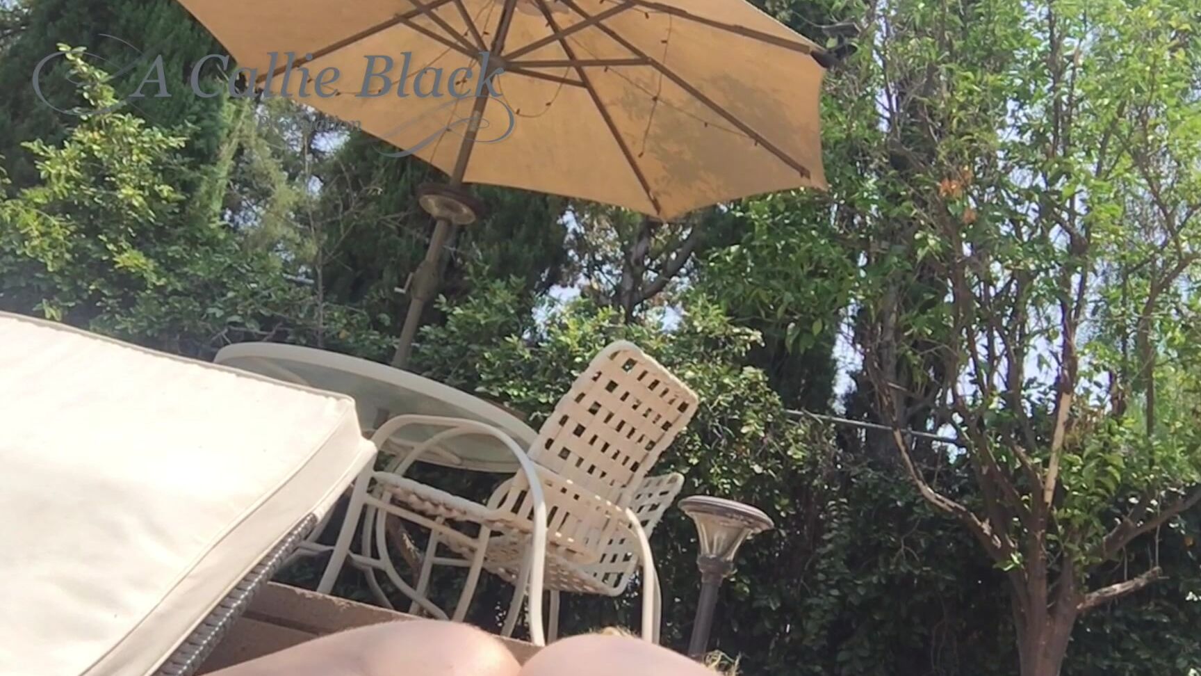 Callie Black Erotic Public Tanning