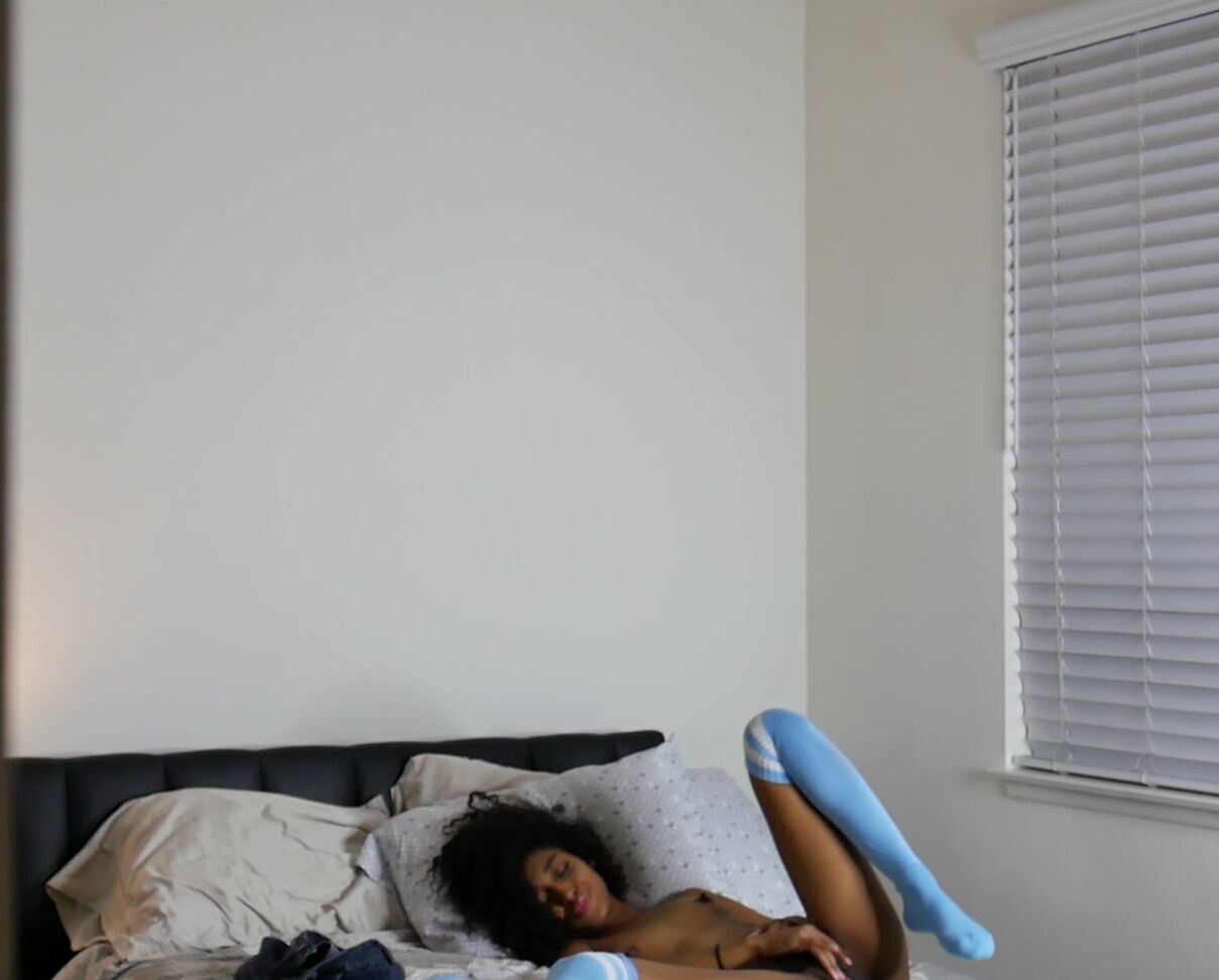 Black & Ebony, Socks, Solo masturbation, Voyeur baemax spying on me masturbating ManyVids