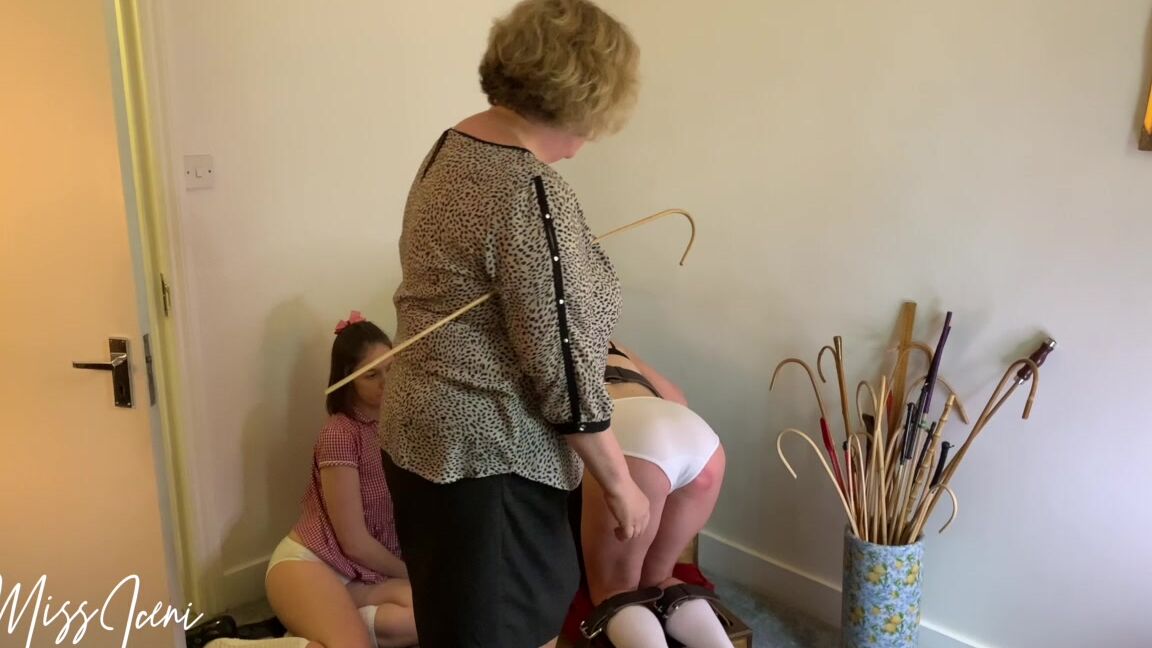 Miss Iceni, Matilda, Louise, Spanking F F, HD, At Home with Miss Iceni AHWMI Matilda And Louise Sent To Headmistress Part 3 The Cane Clips4Sale