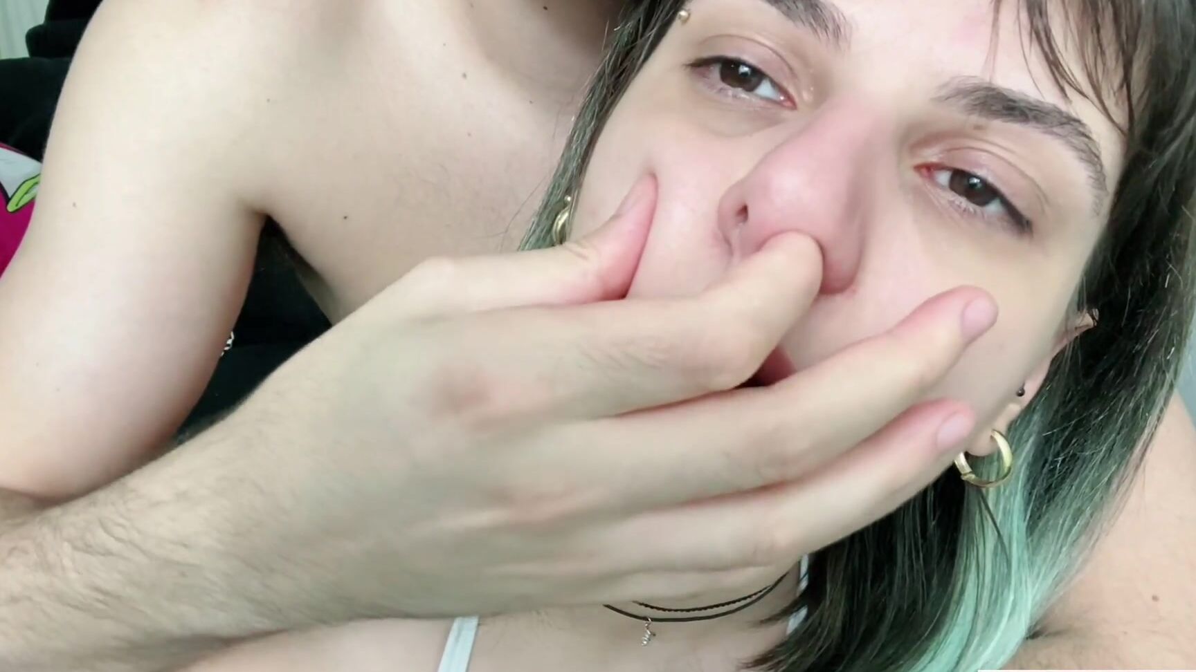 Feeding, Nose Blowing, Nose Pinching, Spoons, Swallowing / Drooling nose-finger-fuck-and-snot-feeding ManyVids
