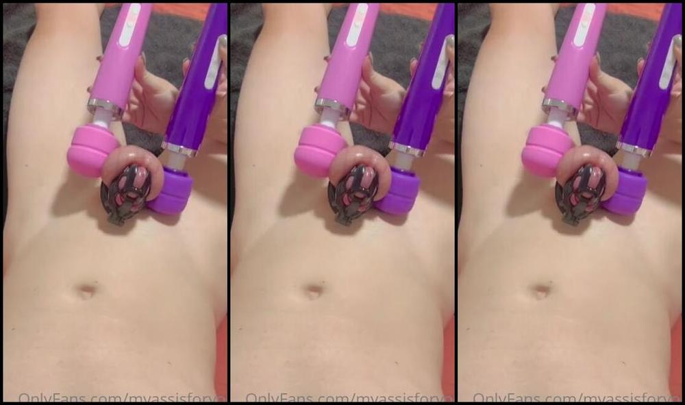 Myassisforyou Nicknamed Myassisforyou 11 18 2022 Onlyfans Video Double Vibe Huge Caged Cumshot What A Treat So Pathetic His Tiny Locked