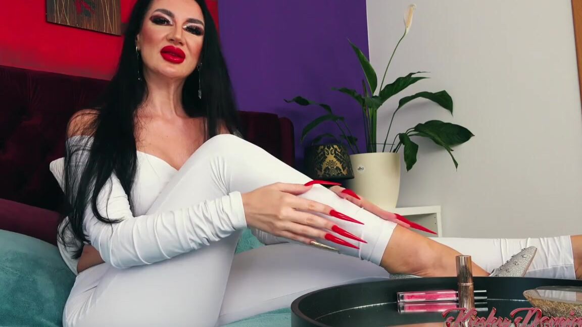 Kinkydomina Onlyfans This Clip Is Available For All My Vip Fans Sharp Stiletto Nails Tapping On Mirror Joi Its The Per