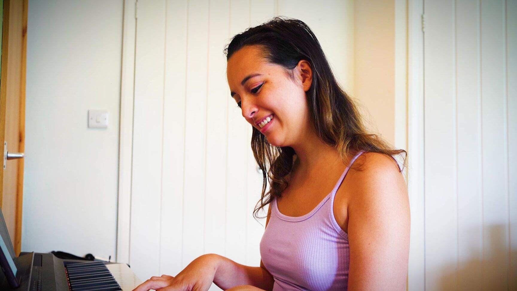Summer Fox Playing The Piano And Singing To You