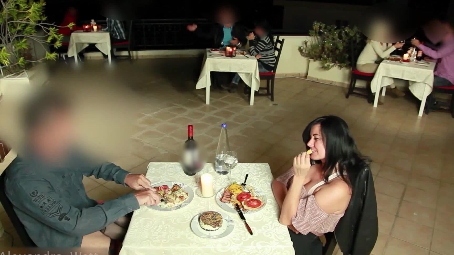 Alexandra Wett Fucked In The Middle Of The Restaurant