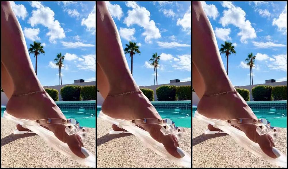 Goddess Pussyfoot Aka Goddesspussyfoot 02 26 2025 Onlyfans Video Clear Flip Flops Dangling By The Pool