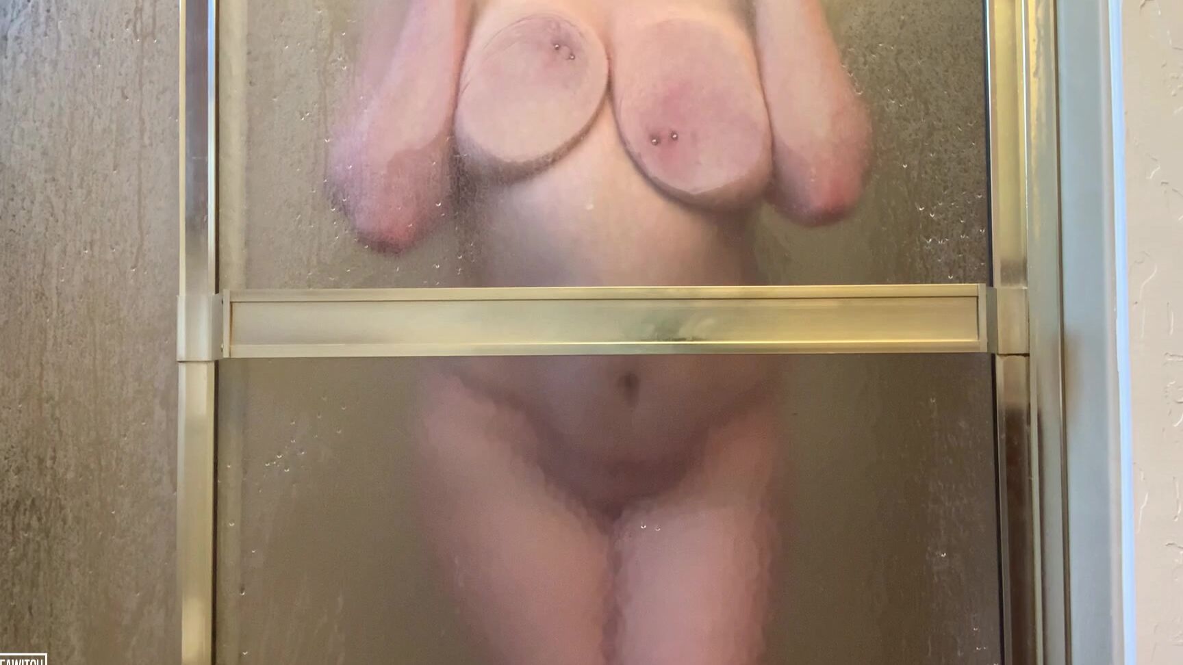 Bustyseawitch Getting Sticky Before Showering