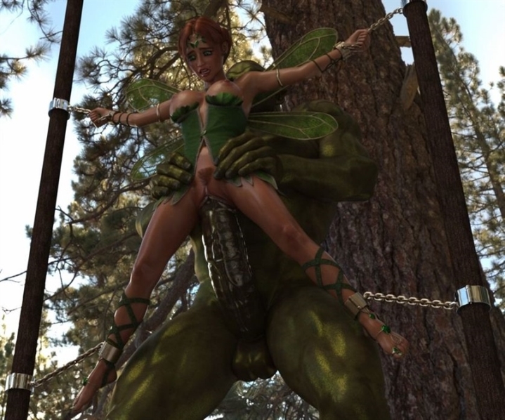 Straight, Animation, Huge Cock, 3D, Monsters Fairy and the Orc Mix