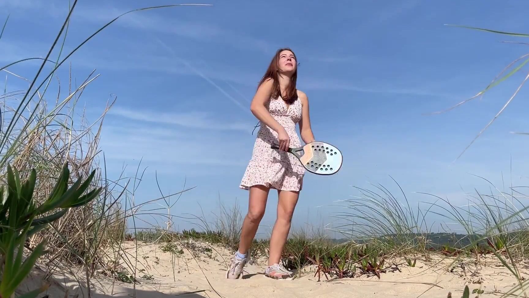 One Day At The Public Nudist Beach In Portugal Naked Tennis And Masturbation Near Strangers Part