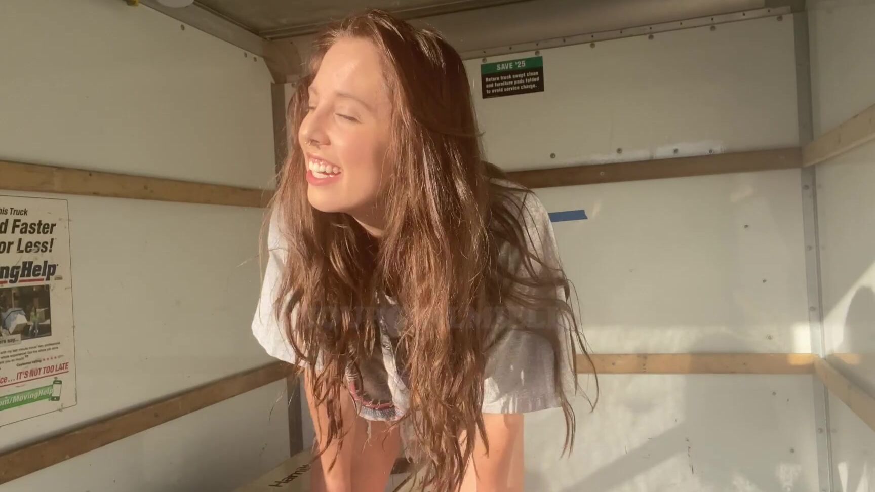 Yourgirlmillie You See Me Your Next Door Neighbor Loading Box After Box Into A Moving Truck You Notice