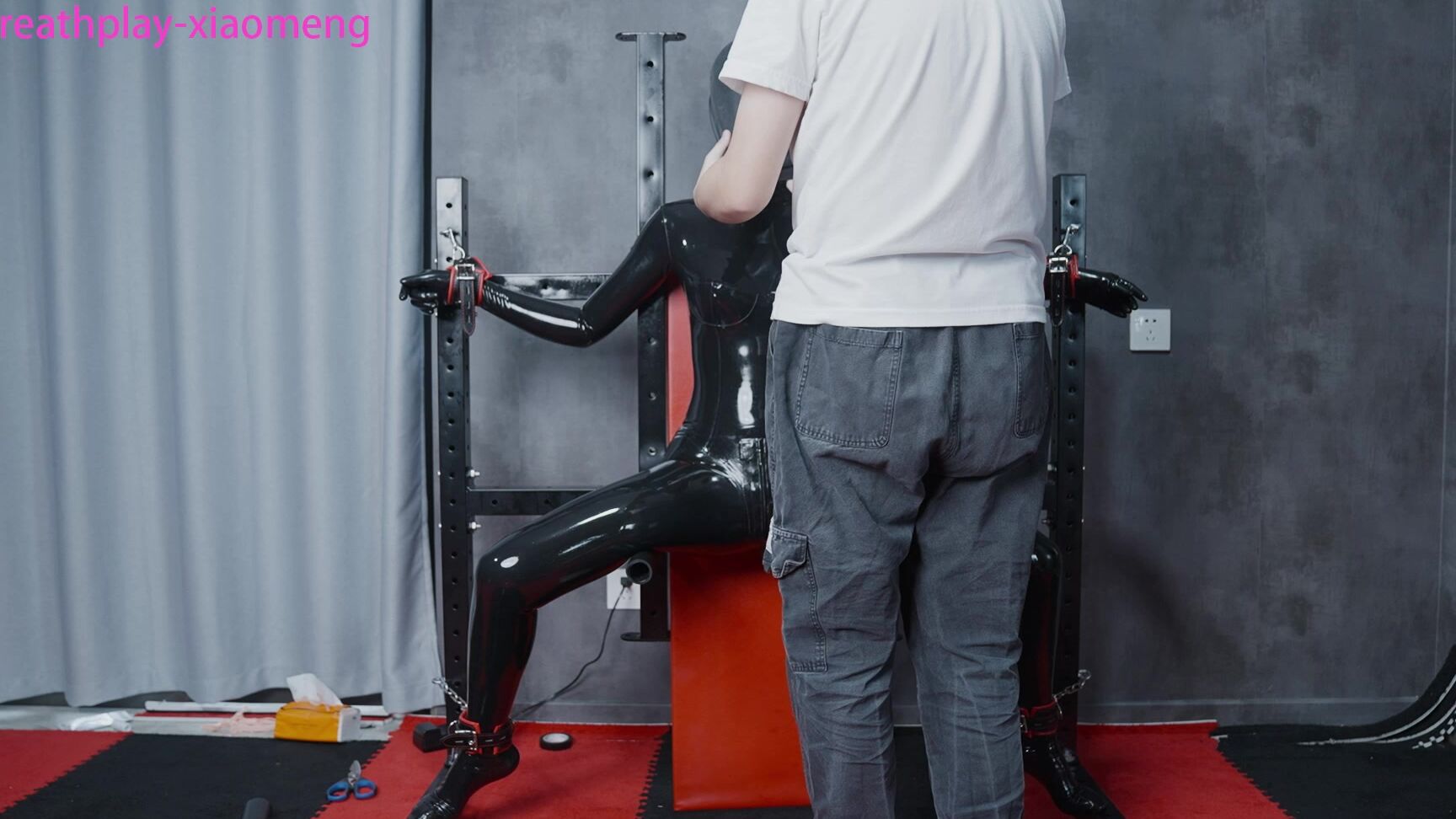 Xiaomeng New Full Body Latex Suit Breathplay