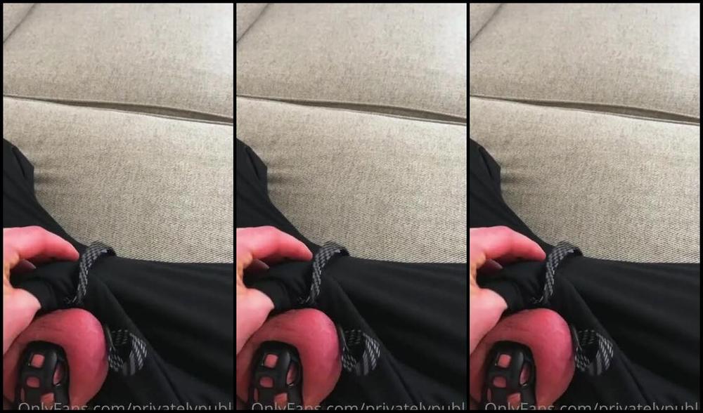 Privatelypublic Onlyfans How Would You Feel In This Position Another Person Kissing All Over Your Wife Your Cock Locked Away