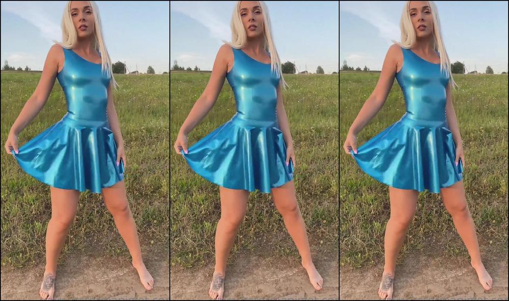 Katerinapiglet Last Piece With Blue Dress