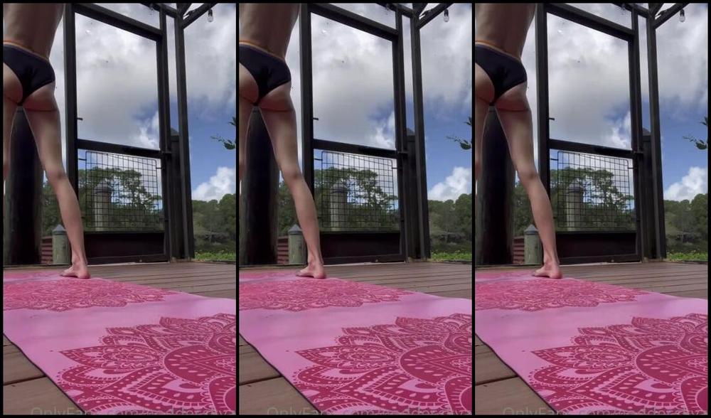 Goddess Kyaa Nicknamed Goddesskyaa Onlyfans Yoga In Just My Panties A Little Cock Tease Clip So You Can See Me Stretch In The Morning Light