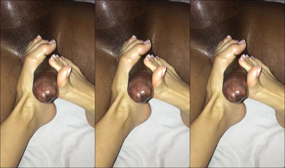 Alyagoddess Footjob On A Bbc