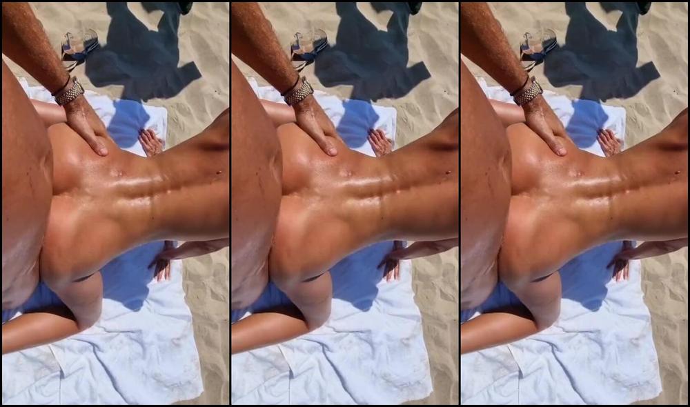 Baronova Tati Public Sex On A Public French Beach Tati Kat Xx