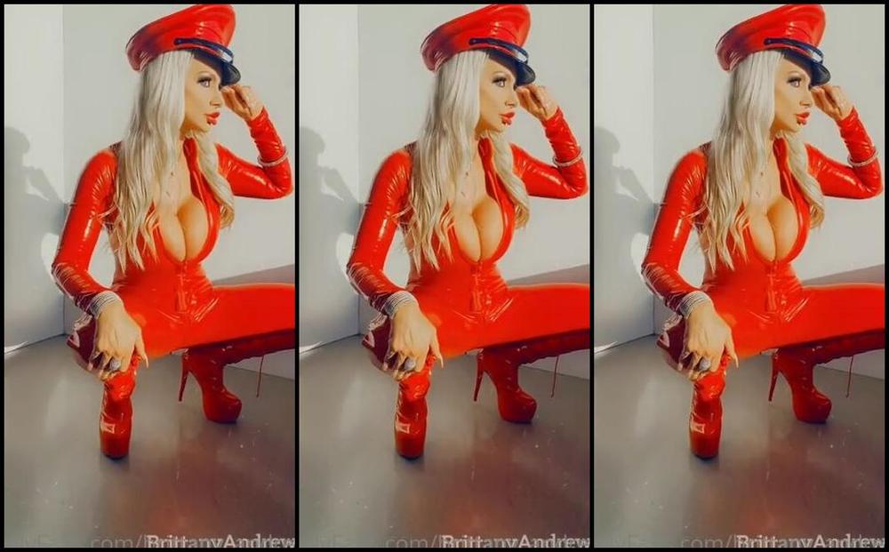 Brittany Andrews Nicknamed Brittany Andrews 02 02 2024 Onlyfans Video Its Fetish Friday Latex Time My Naughty Slut Im Wearing This Hot Red Latex Catsuit