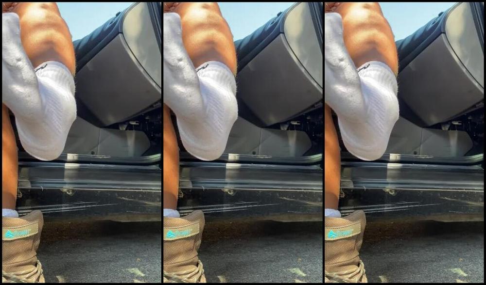 Dissatoes Onlyfans Shoe And Sock Removal After A Hike