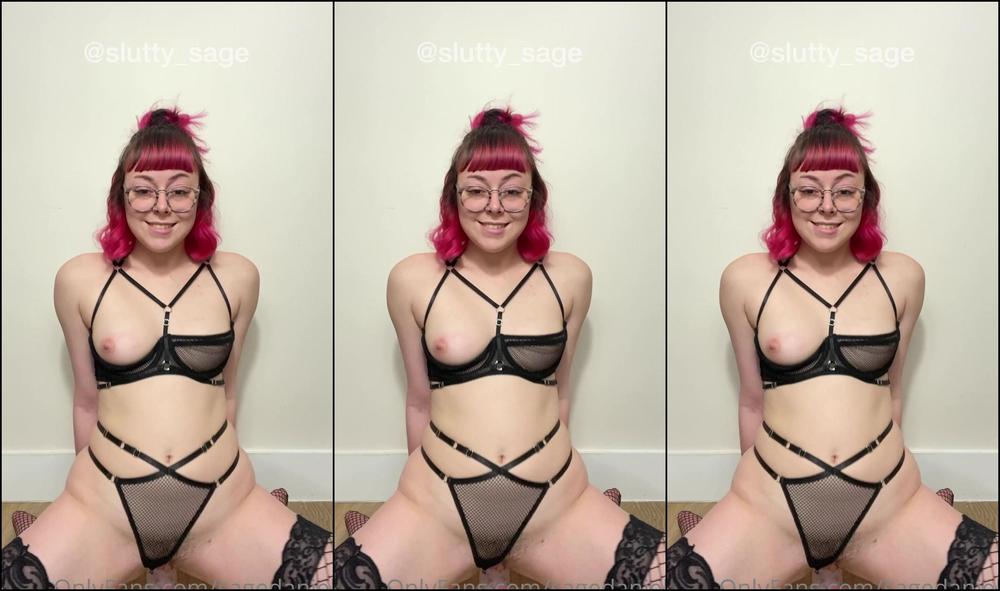 Sagedaniels Riding My Confetti Dildo In Lingerie The Beginning Was A Little Rough Because The Dildo K