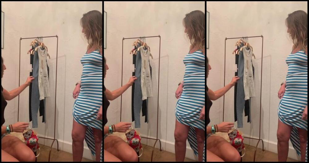 Lora Cross First Time Dressing Room Sex