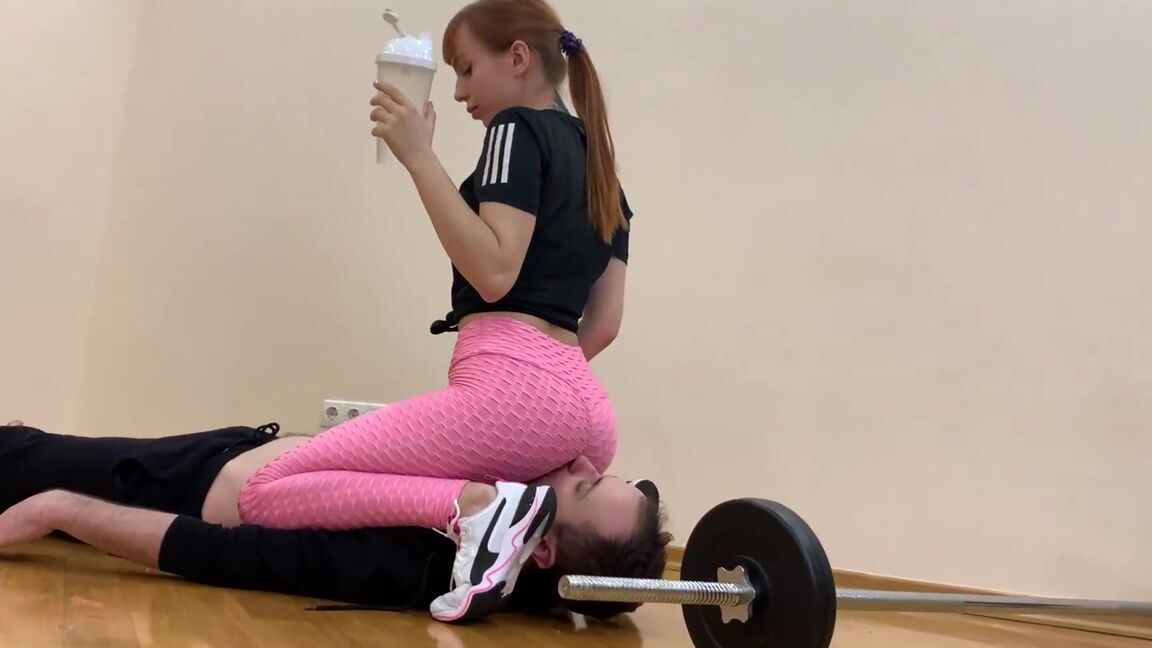 Petite Princess FemDom - Sporty Girls Sweaty Ass Worship and Ass Sniffing Femdom