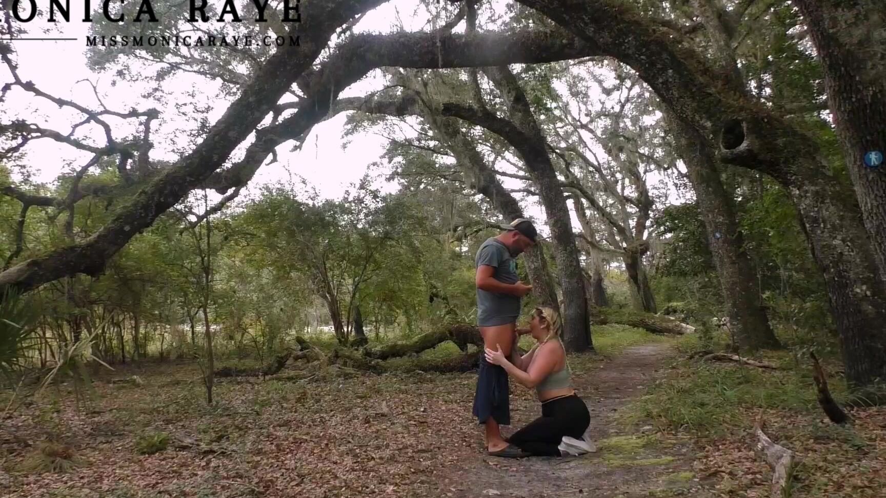 Monicaraye Hiking Blowjob And Facial With A Cum Walk