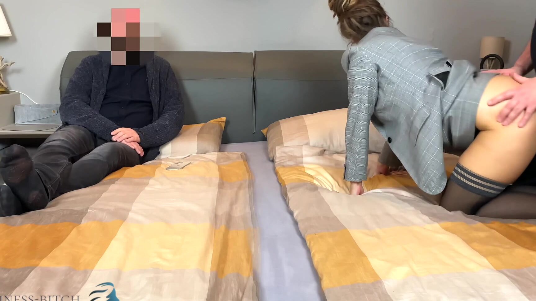 Cuckolding,Threesome,Role Play,Secretary,Stocking business bitch threesome sex meeting intern fucks boss ManyVids