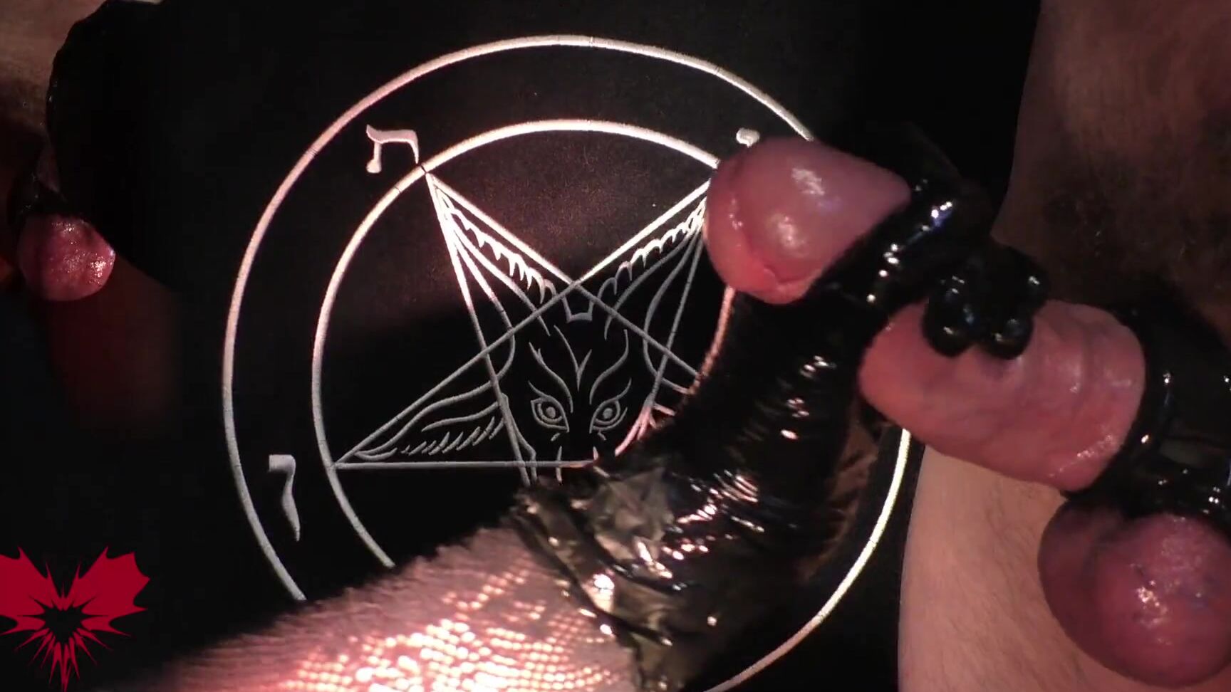 Handjob In Latex Gloves A Tribute To Baphomet