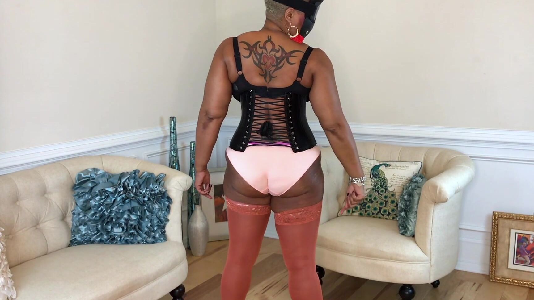 Ebony, Ebony Female Domination, Goddess Worship, MILF, Stocking caseysfetishdreams bow down and worship my assbitch ManyVids