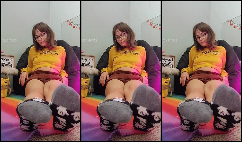 Tays Toes Nicknamed Taystoes 10 08 2022 Onlyfans Video Halloween Sock Play And Removal