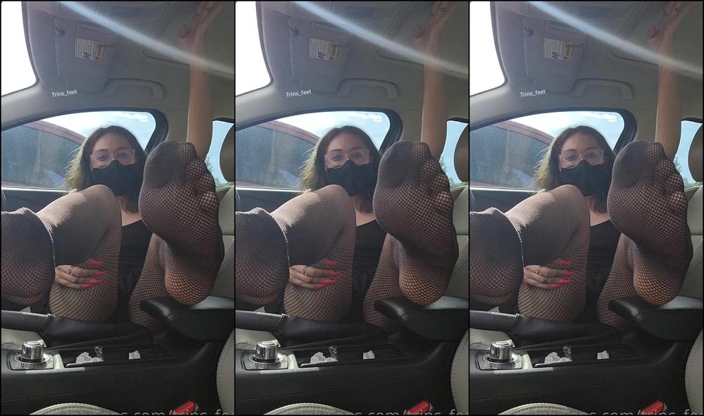 Trins Feet I M Your Uber Driver And Make You Suck My Toes For Payment