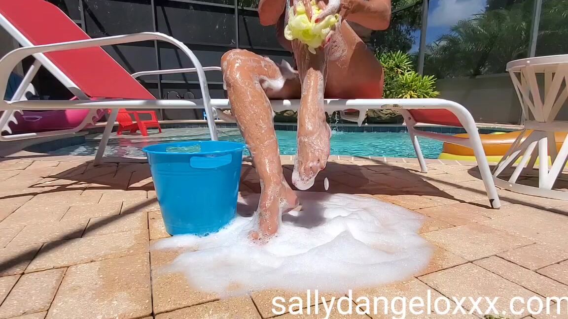 Sally Dangelo Voyeur Poolside Foot Wash