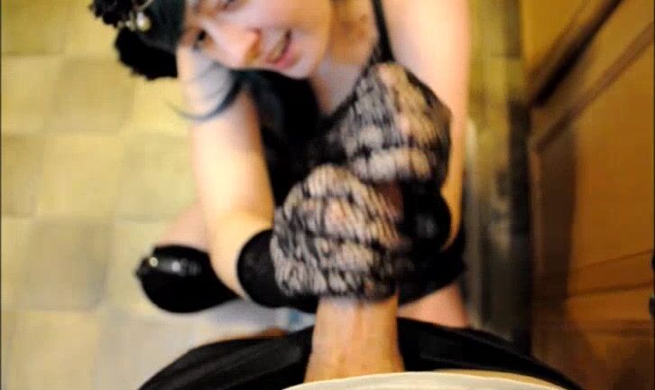 G Dshideouscreation Sexy Devil Fishnet Lace Glove Fetish Hj