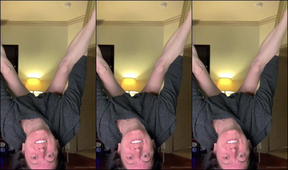 Heidi Lee Bocanegra Testing Tripod Yoga Swing