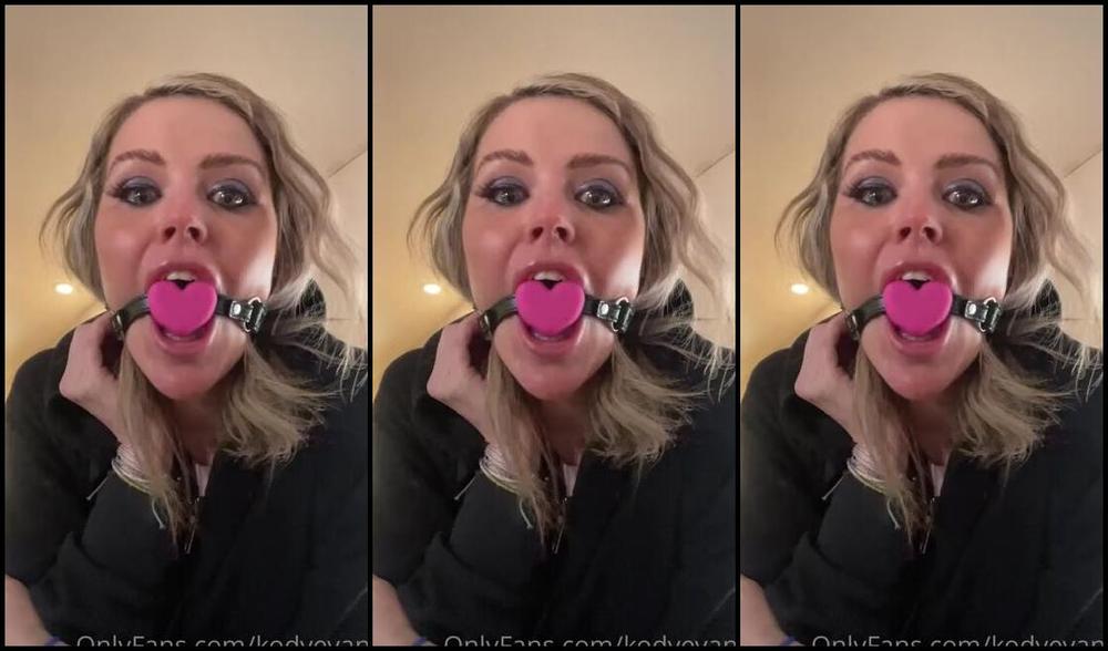 Kodyevans Onlyfans Got My New Gag In The Mail So Tried It On For You I Think It S A Good Gag If You Like Drool Or Gag