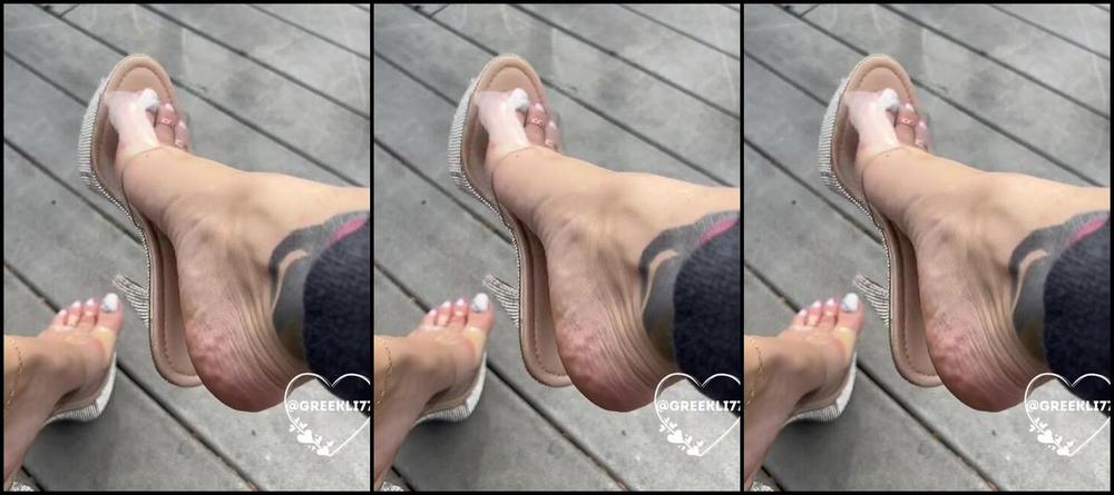 Greek Goddess Li Aka Greekli77 05 23 2024 Onlyfans Video Sexy Pov View Of My Feet Wearing My Rhinestone Platform Heels