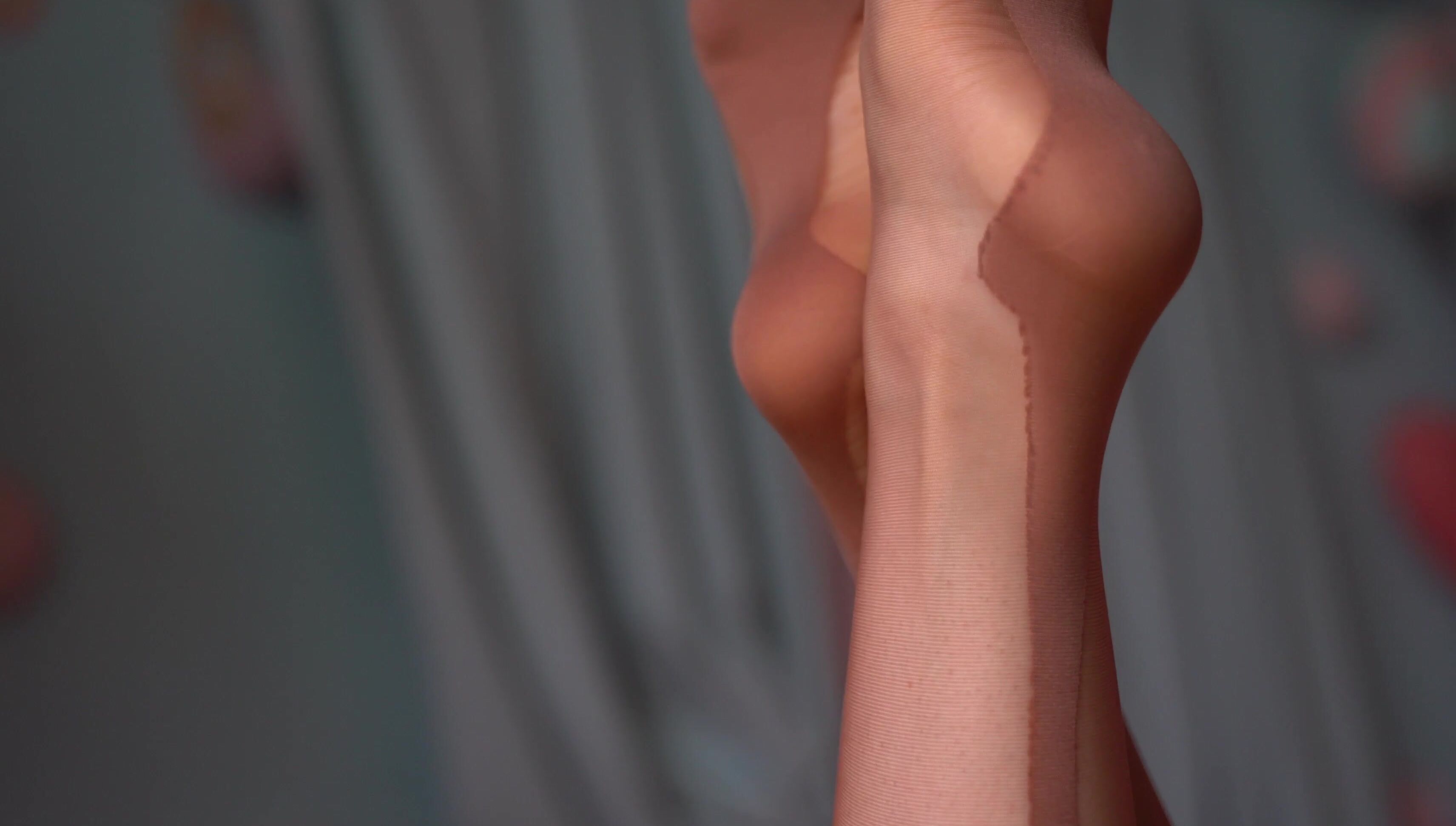 4K, Corset, Feet, Foot Fetish, Garter & Stockings foot-fetish-in-100-nylon-stockings ManyVids