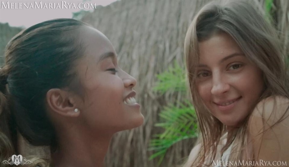 Big Tits, Skinny, Lesbian, Small Tits, Petite, IR Lesbian Oily Massage With Putri Cinta SiteRip