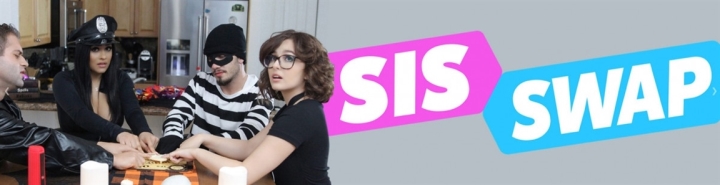 Doggystyle, Shaved Pussy, Cum In Mouth, FFMM, Facial, Wild, Blowjob, Big Ass, Halloween, Step Brother, Natural Tits, Foursome, Teen, Pussy Licking, Latina, Brunette, Step Sister, Big Tits, White, Reverse Cowgirl, Hardcore Serena Santos & Leana Loving