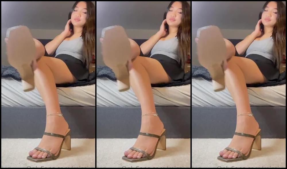 Goddessjvu Onlyfans My First Heel Dangling For You All Just Relax As I Wiggle My Toes And