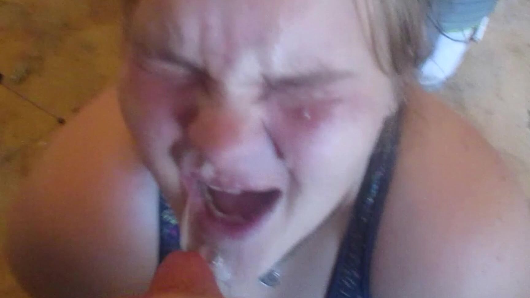 Emilybigass Huge Cum Facial Surprise More Then Want