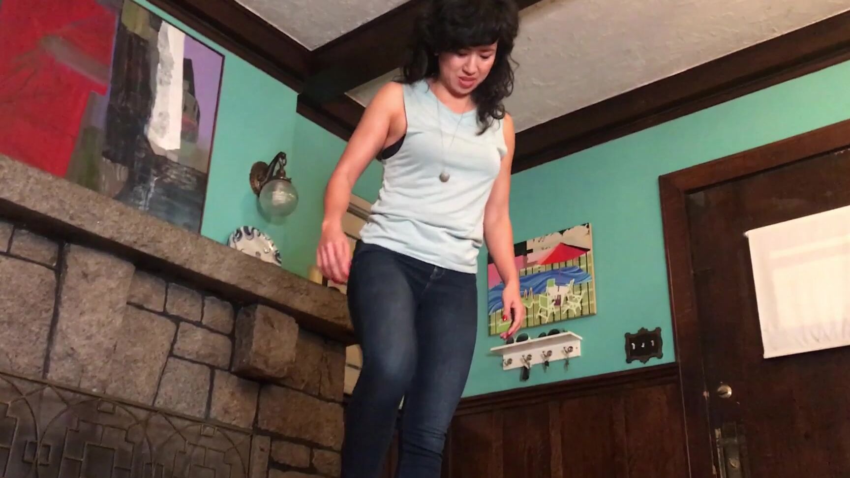 Trampling, CBT, Barefoot, Foot Fetish, Ball Stomping mistress lucy khan blue jean barefoot ball stomping ManyVids