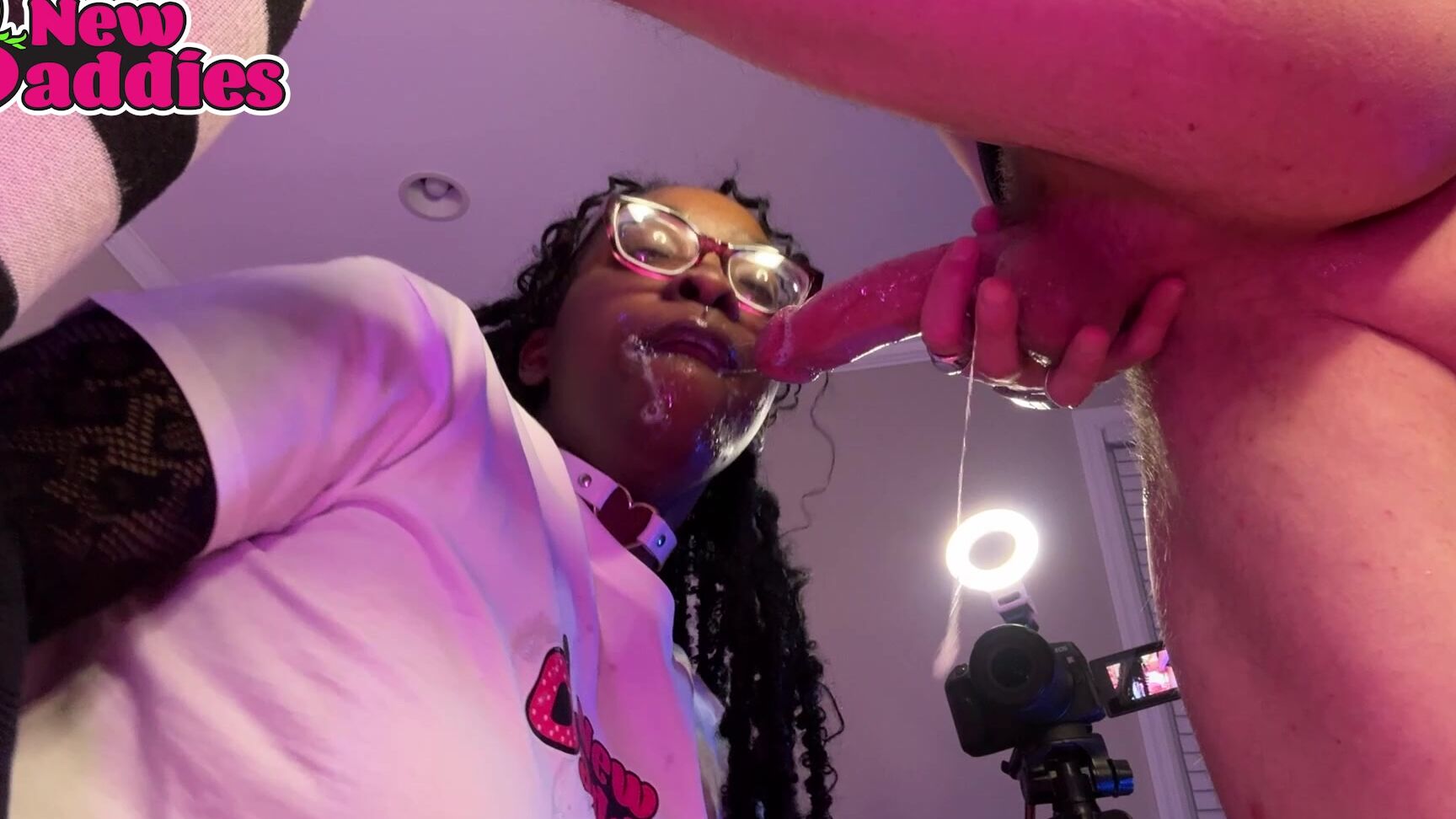 Newdaddies Premium Ebony Throat Bwc Face Fucking Bit Tits Black Babe