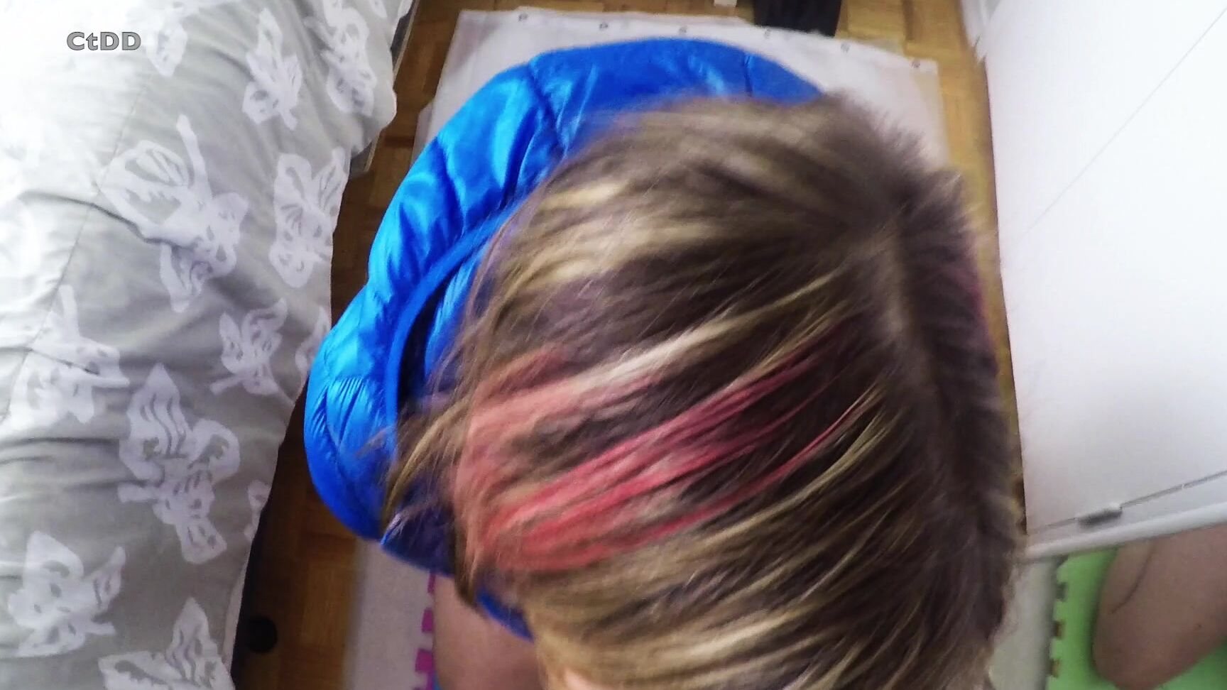 Dirtykristy Blue Blonde Pink Blowjob Blowjob