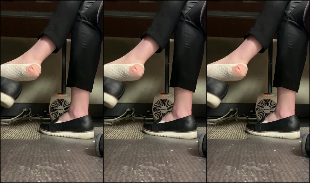 Freckled Feet Some Public Shoe Play