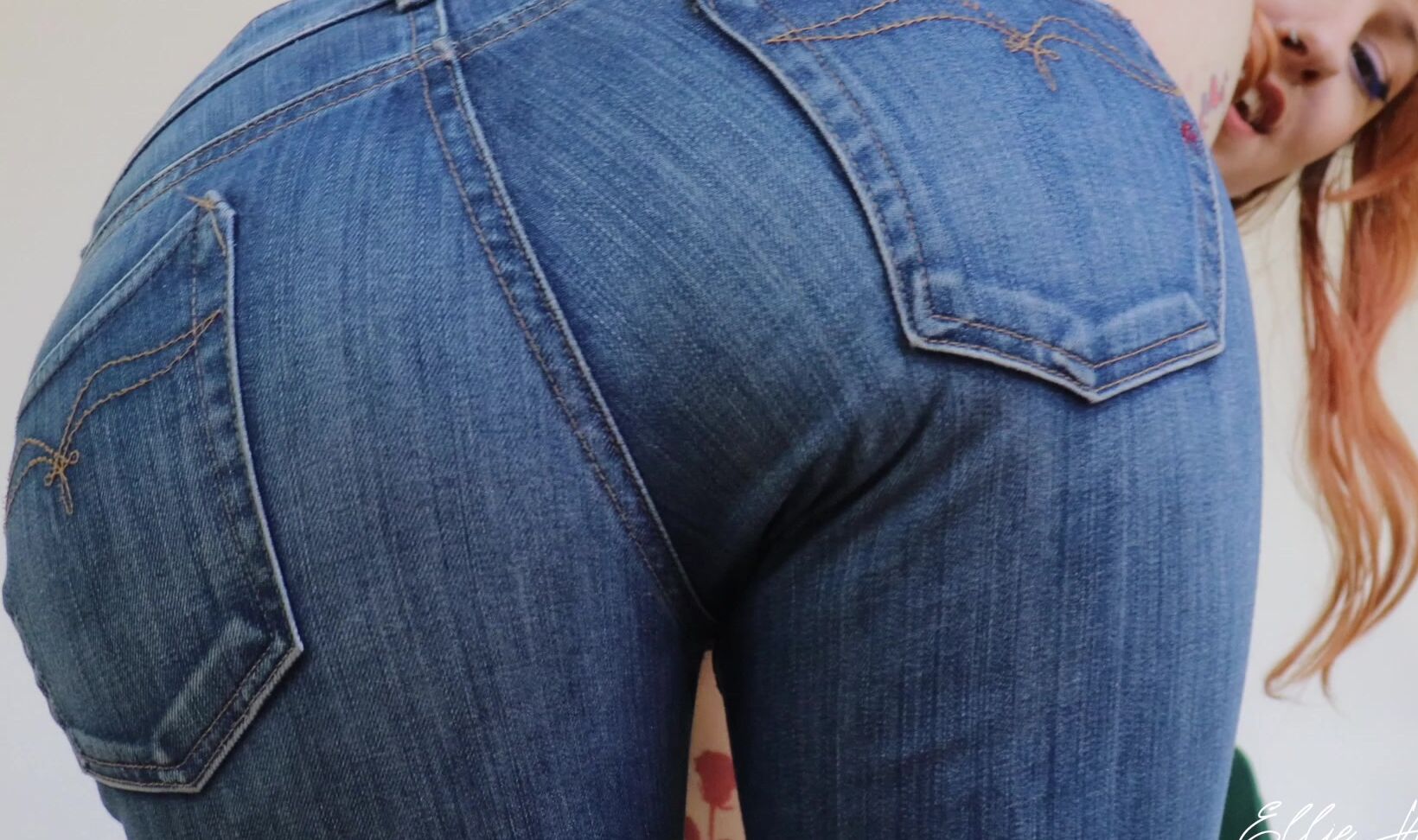 "Ellie Haze" cock tease, gfe, jeans fetish, jerk off instruction, joi, sfw Denim jeans JOI manyvids