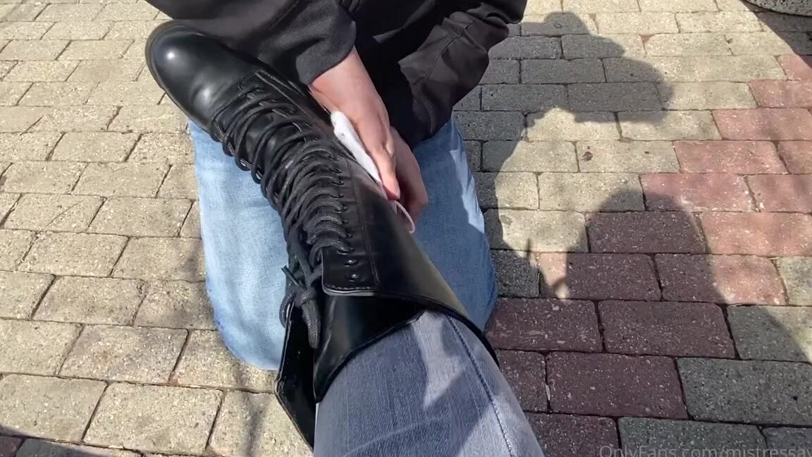 Mistress Sayeste Aka Mistressayeste Onlyfans Worship My Superior Feet In Public 2P