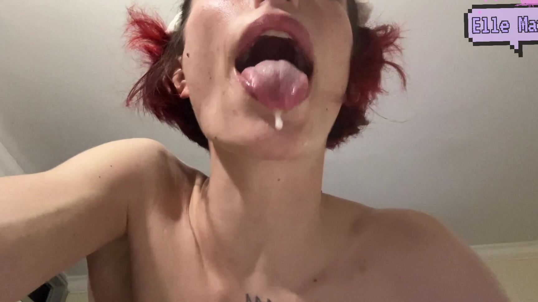 Elle Marz Spit Fetish Begging To Be Throat Fucked