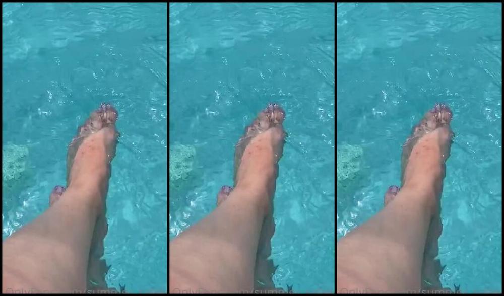 Summer Solesis Nicknamed Summer Solesis Onlyfans Did You Ask If I Wanted To Put My Feet In The Pool So You Could Just Watch Me Splash Around